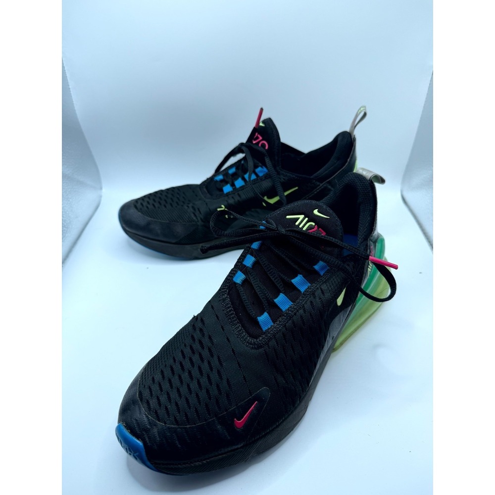 Nike Air Max 270 GS DD9715-001 Kids 7 Sneaker Black Ghost Green Running Shoes